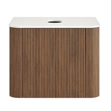 Nomad 600mm Walnut Wall Hung Single Vanity